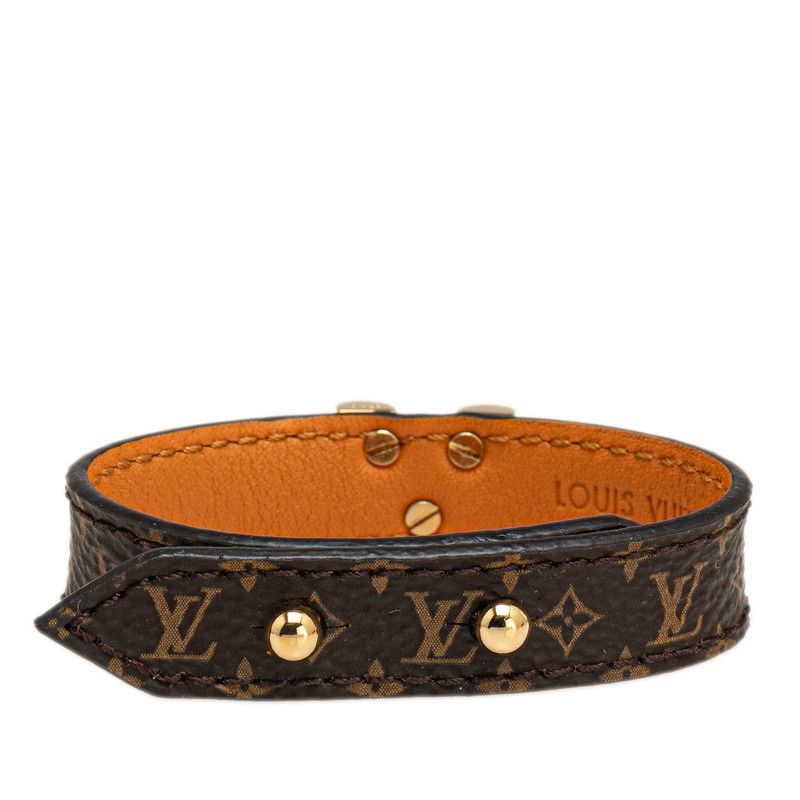 Louis Vuitton ブラウン レザーブレスレット LOUIS VUITTON ブラウンレザーブレスレット