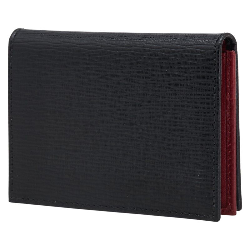 サルヴァトーレフェラガモ ガンチーニ パスケース カードケース IV-66A062 ブラック レザー メンズ Salvatore Ferragamo 228-33858