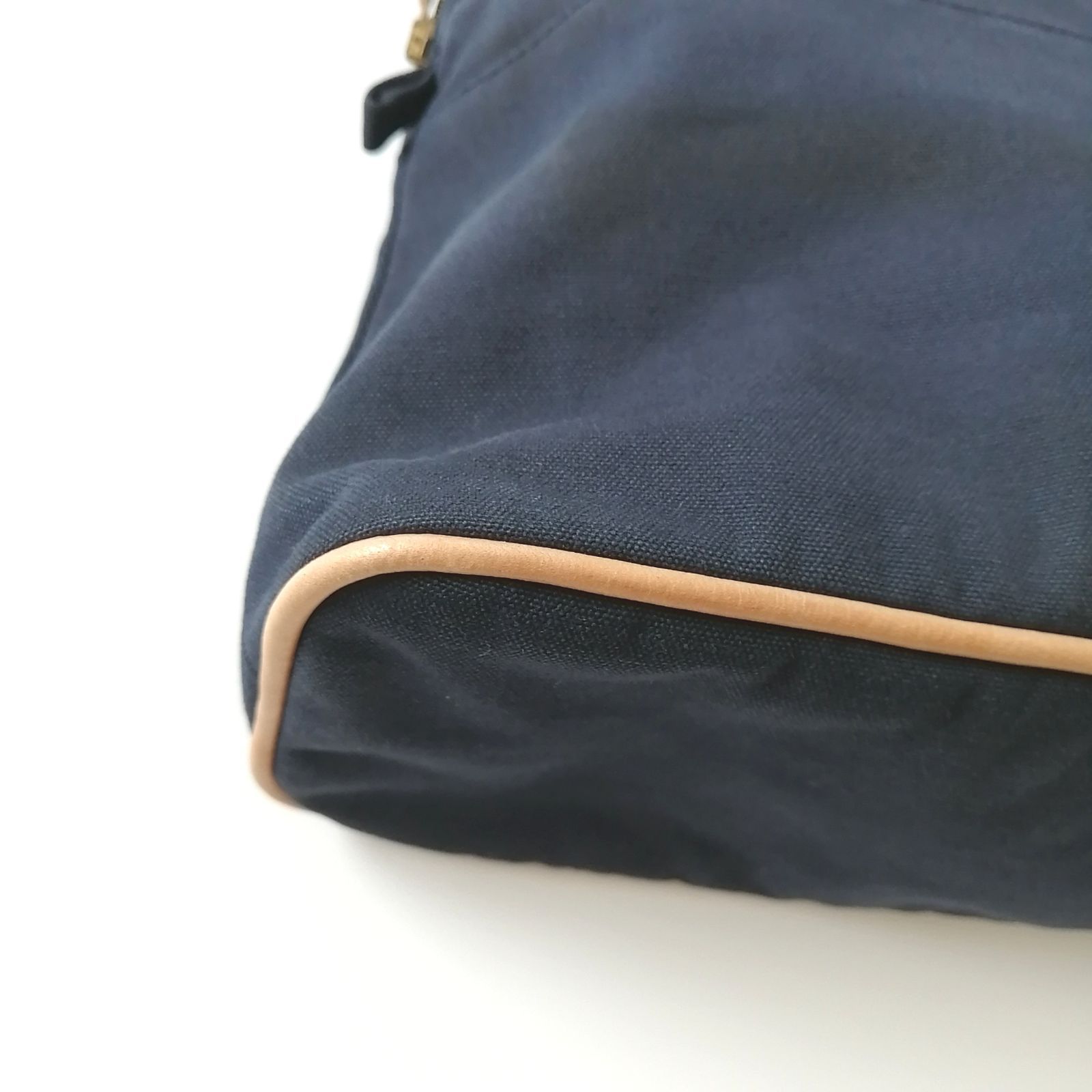 良品 エルメス HERMES ボリードポーチ GM ネイビー 【40