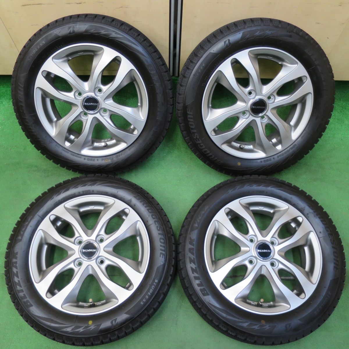 BALMINUM GR6 ブリザックVRX 195/65R15 硬 4本 手渡可