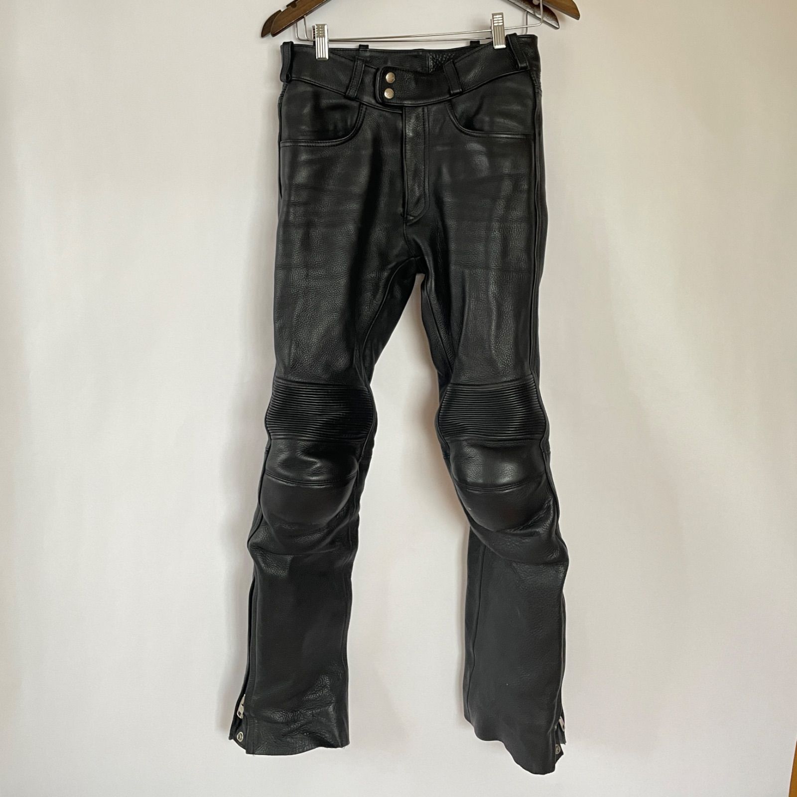 KADOYA カドヤ 牛革 バイクパンツ S ブラック