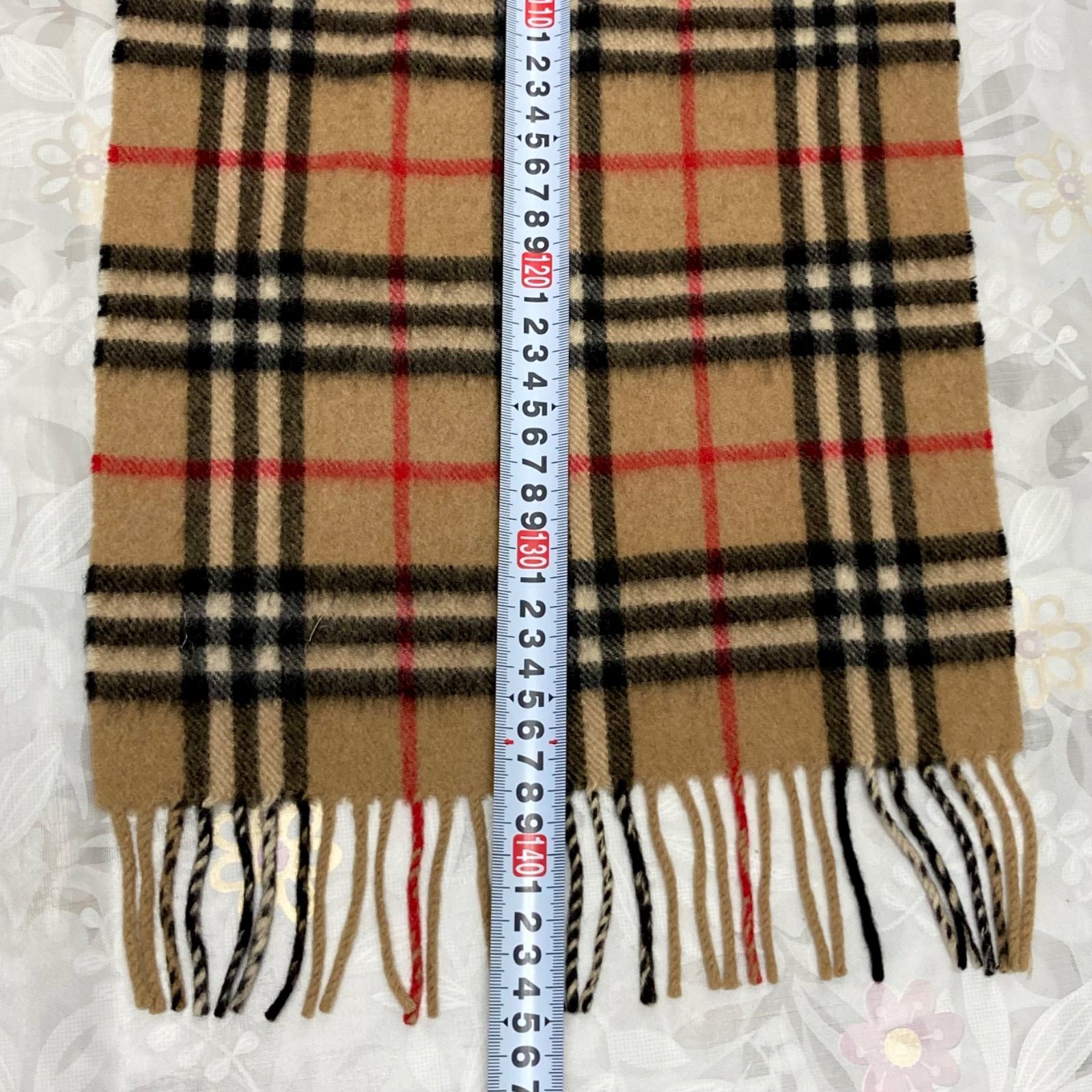 Burberrys バーバリー 定番 チェックマフラー カシミヤ100% CASHMERE