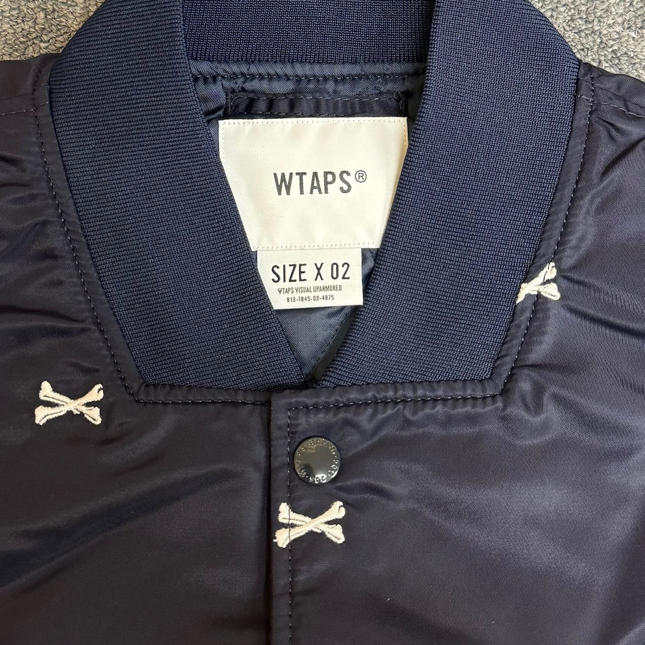 定価48400円 新品 WTAPS 22SS CROSS BONE TEAM JACKET 221TQDT 定価48400円 新品 WTAPS 22SS CROSS BONE TEAM JACKET 221TQDT