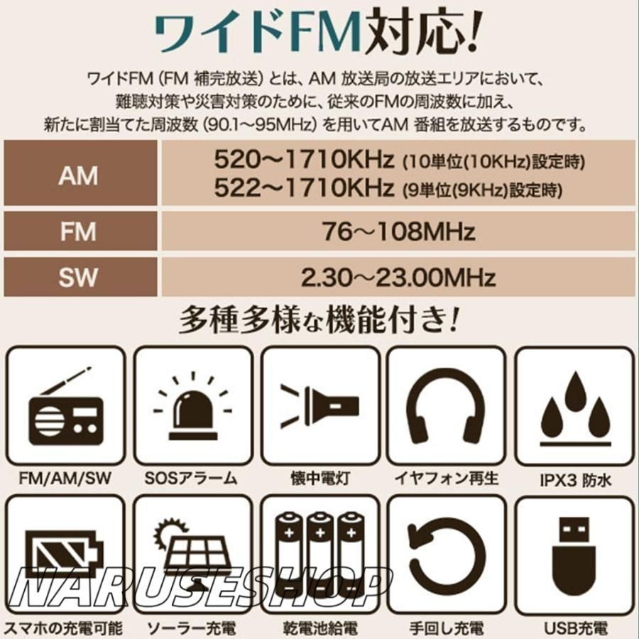 FM ワイドFM対応