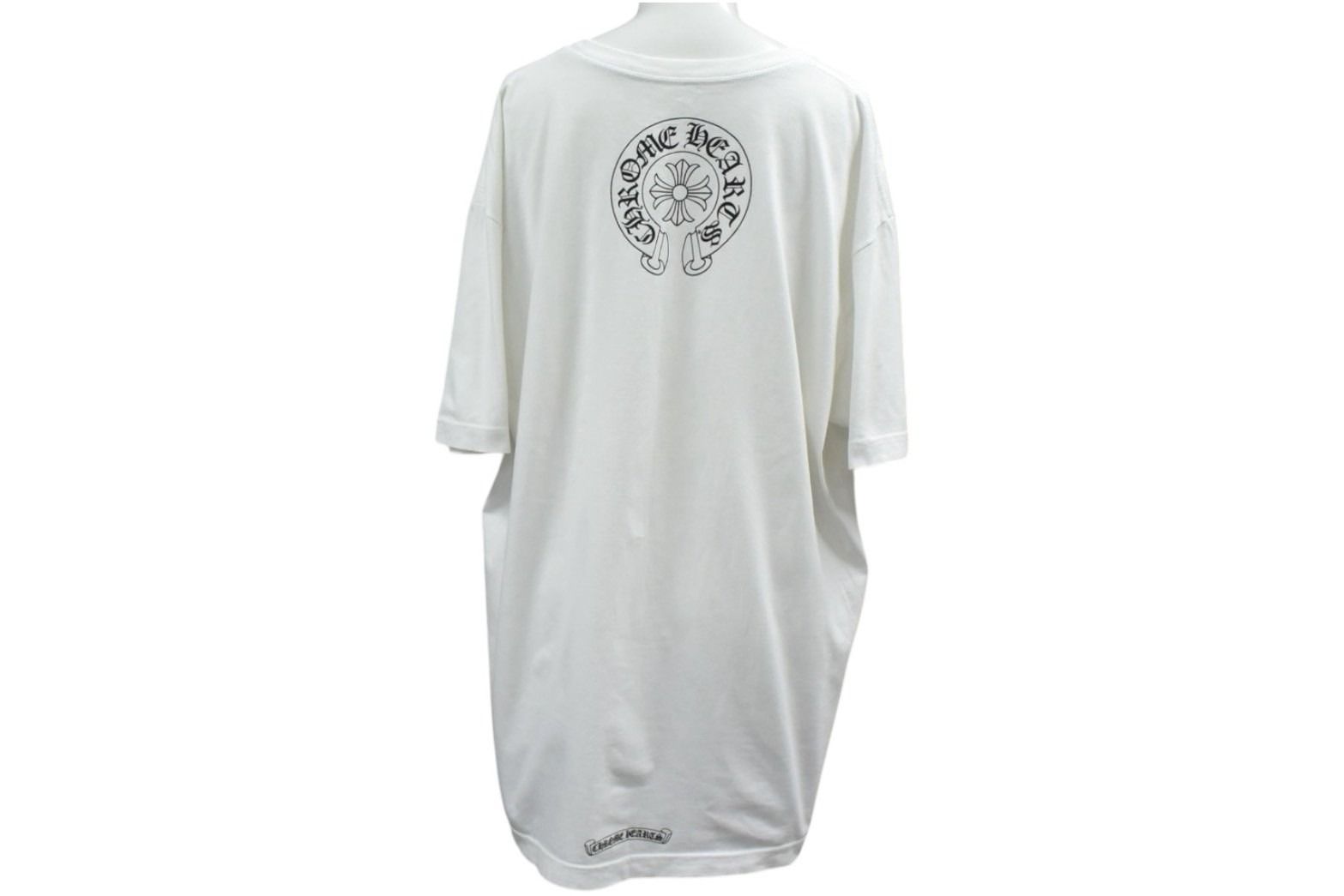 CHROME HEARTS クロムハーツ 半袖Tシャツ サイズXL ネックロゴ