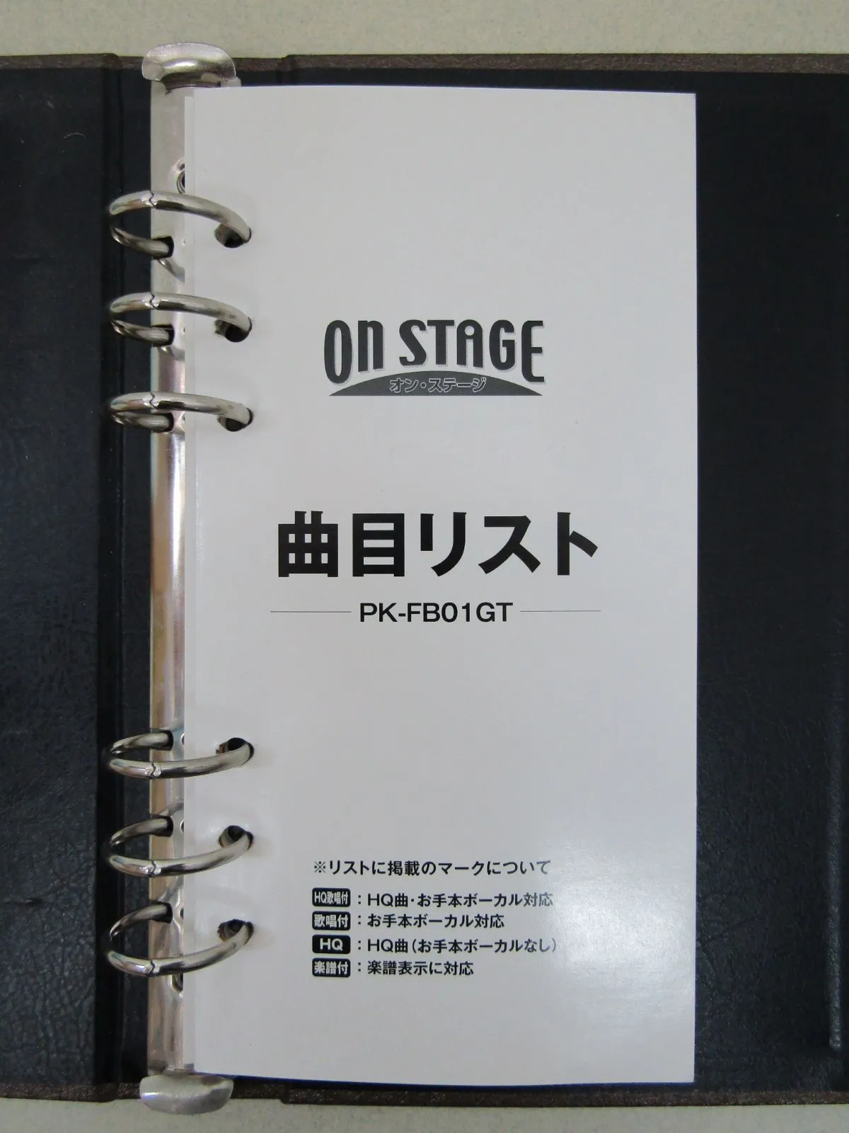 ON STAGE オン・ステージ パーソナルカラオケ PK-FB01G 別売り曲