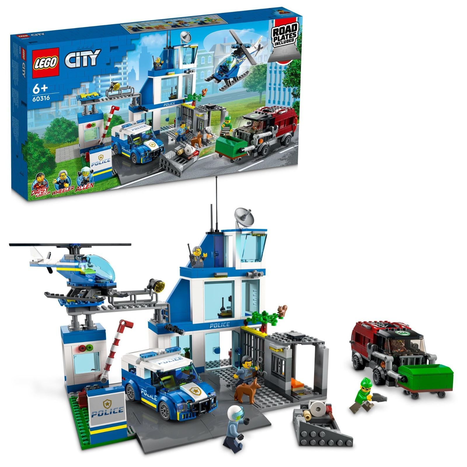 Style ポリスステーション レゴ LEGO シティ ポリスステーション おもちゃ 玩具 誕生日 プレゼント ブロック 知育 男の子 女の子 子供 6歳 7歳 8歳 9歳 街づくり パトカー 警察 60316