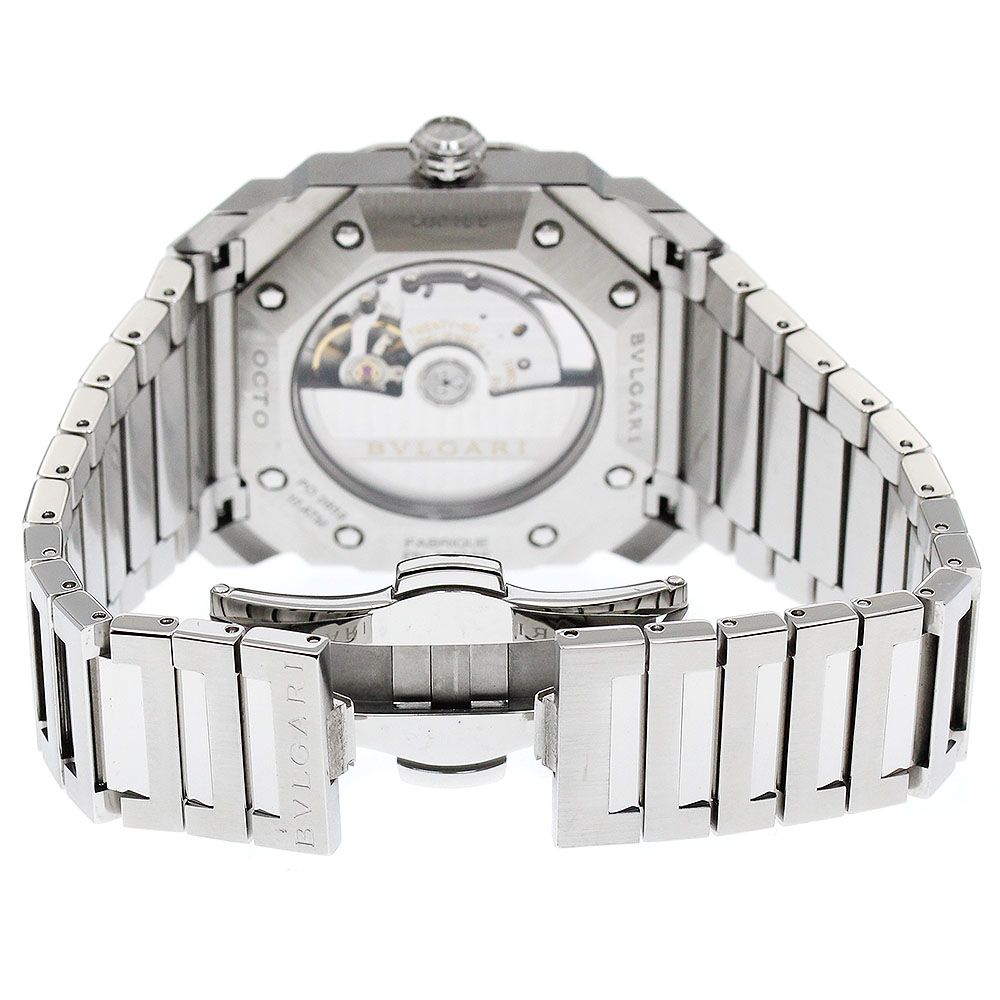 訳ありブルガリ BVLGARI BGO38S オクト デイト 自動巻き メンズ