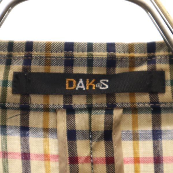 DAKSベージュ チェック柄ジャケット DAKSベージュ チェック柄ジャケット チェックニットジャケット