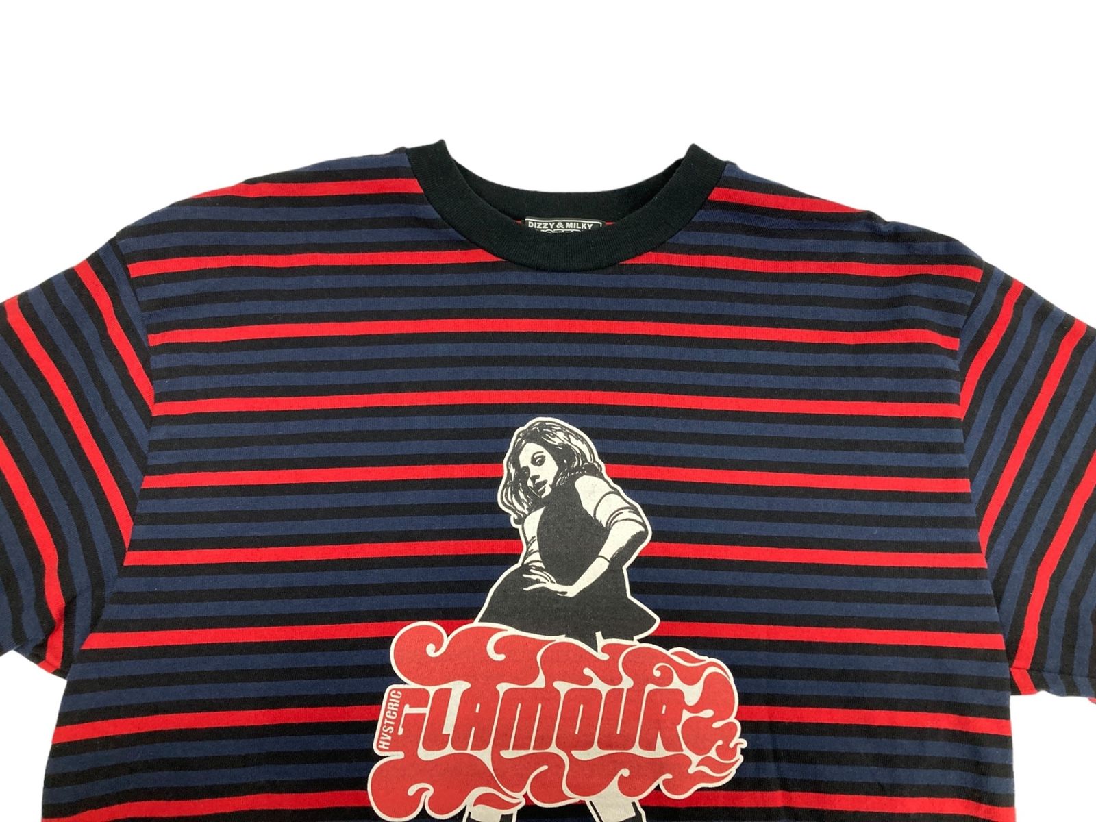 【美品】ヒステリックグラマー VIXEN GIRL ボーダー 長袖Tシャツ　XL HYSTERIC GLAMOUR - VIXEN GIRL Tシャツ / ブラック | Tempt