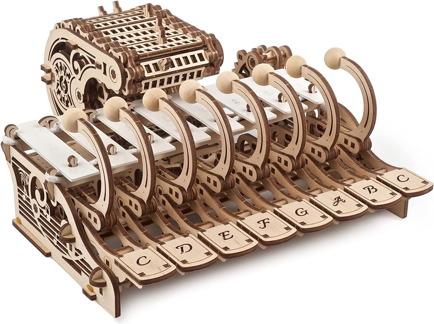 数量 Ugears メカニカルチェレスタ 70178 木製パズル 工作 模型 接着剤工具不要 中級 大人