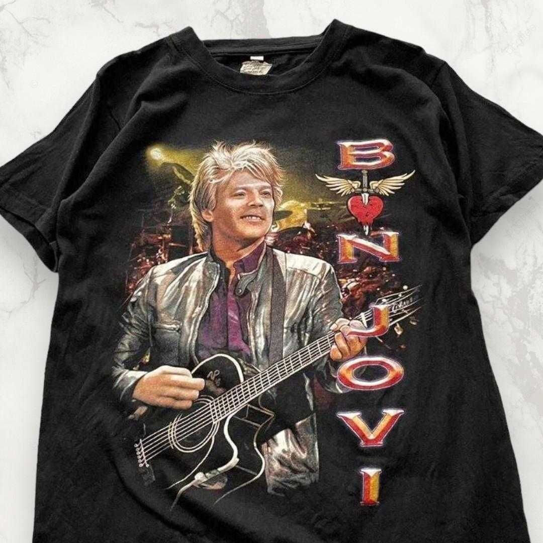 半袖 ユーズド eaj 黒 BON JOVI ボンジョビ ビンテージ バンド Tシャツ