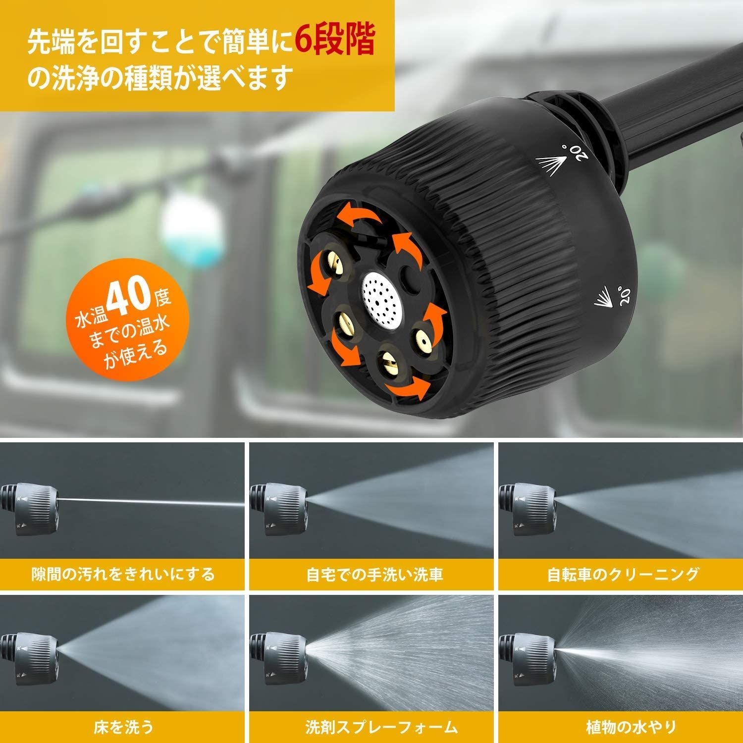 BERGWERK 高圧洗浄機 JBPW01-40A コードレス ポータブル