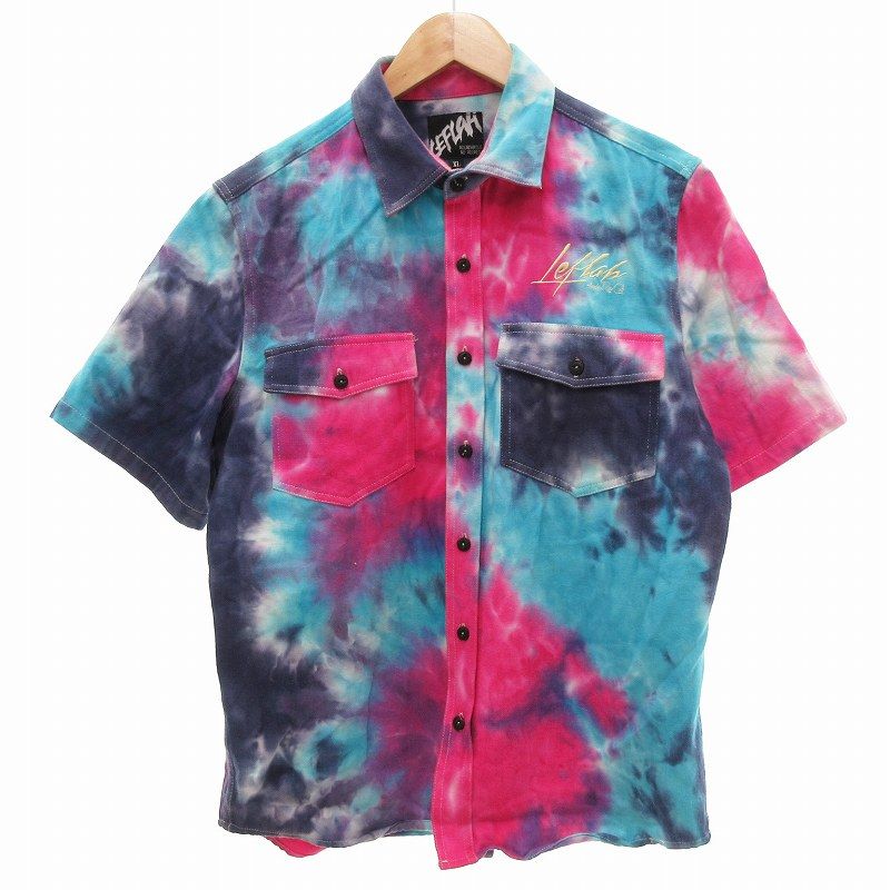 【美品 LEFLAH XXLサイズ 人気のタイダイ】Tシャツ 美品 LEFLAH XXLサイズ 人気のタイダイ】Tシャツ