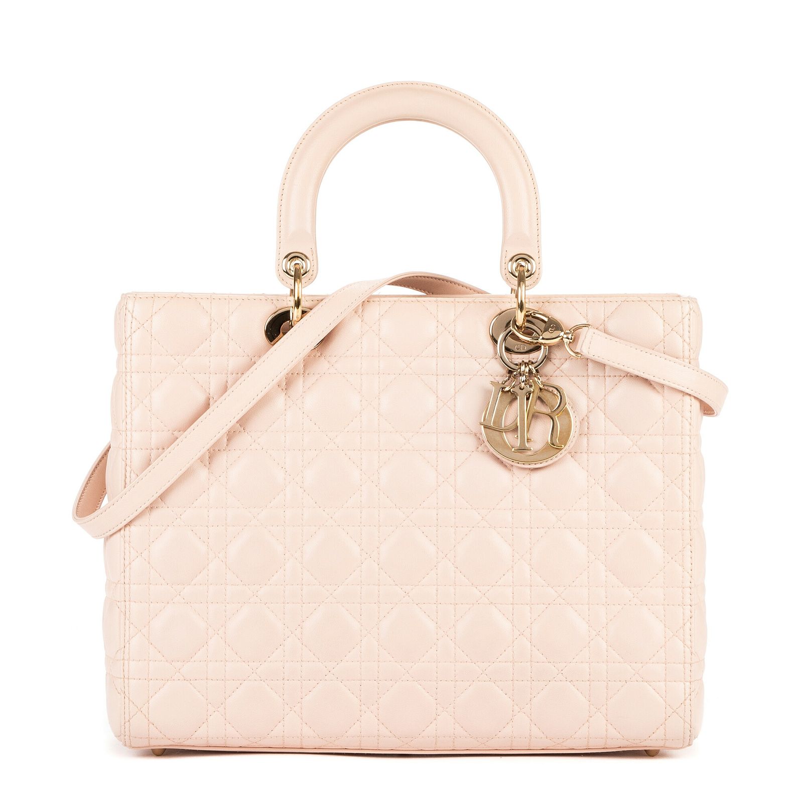 DIOR ディオールレディ ディオールライトピンクカナージュキルトA