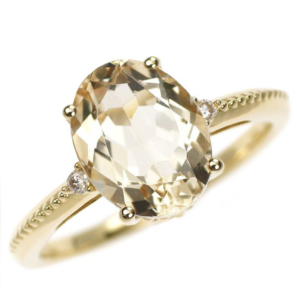 K18YG イエローベリル フルエタニティ リング 【公式通販】