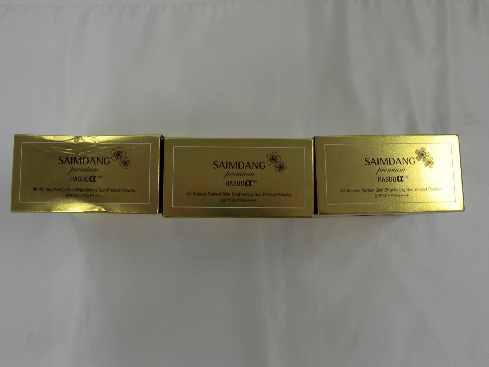 サイムダン プレミアム 4Kアクトレス パーフェクトスキン ブライトニング サンプロテクトパウダー 内容量本体13g 約9割残 レフィル13g ×2箱＋本体なし レフィル13gのみ 合計429.8g
