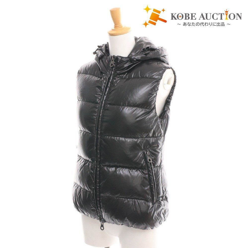 DUVETICA デュベティカ ダウンベスト アウター ノースリーブ ファスナー フード ポケット レディース 40 ブラック