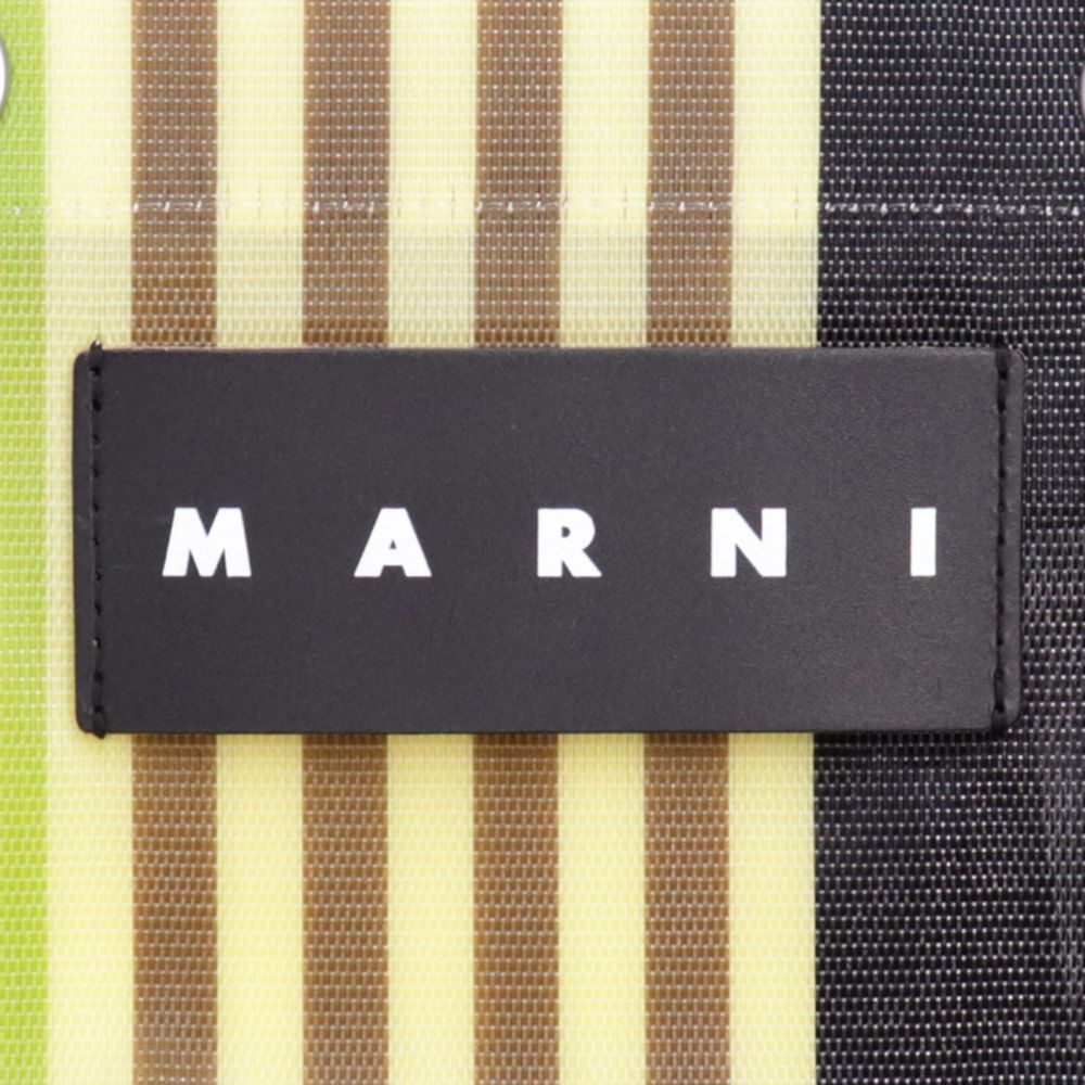 マルニ バッグ ストライプバッグ ミニ MARNI STRIPE BAG MINI SHMH0012A0 TN296 STN60 GRAFITE + BLACK マルチグレー トート マルニカフェ マルニマーケット