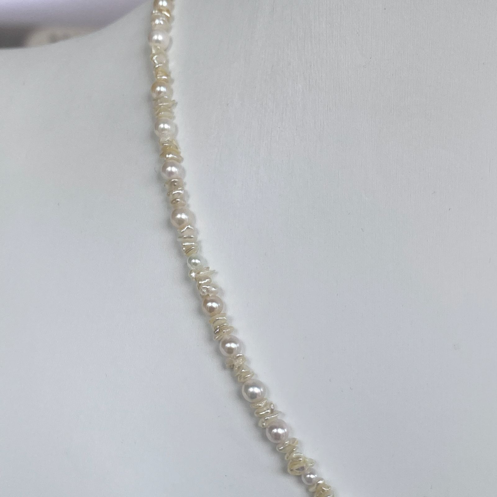 あこや本真珠 アコヤケシ 4.5-5mm ネックレス 48cm シルバー - メルカリ