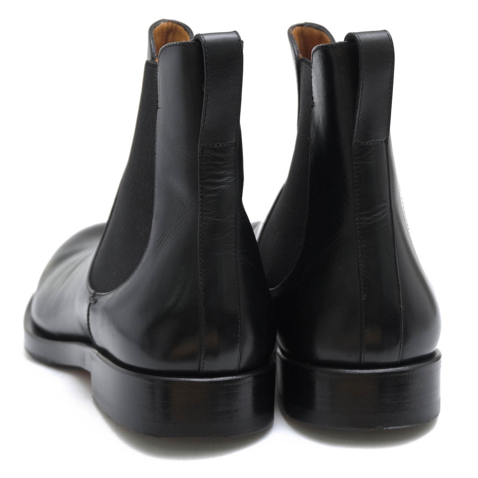 SAINT LAURENT ブラック サイドゴアブーツ SAINT LAURENT 黒 レザー サイドゴアブーツ チェルシーブーツ