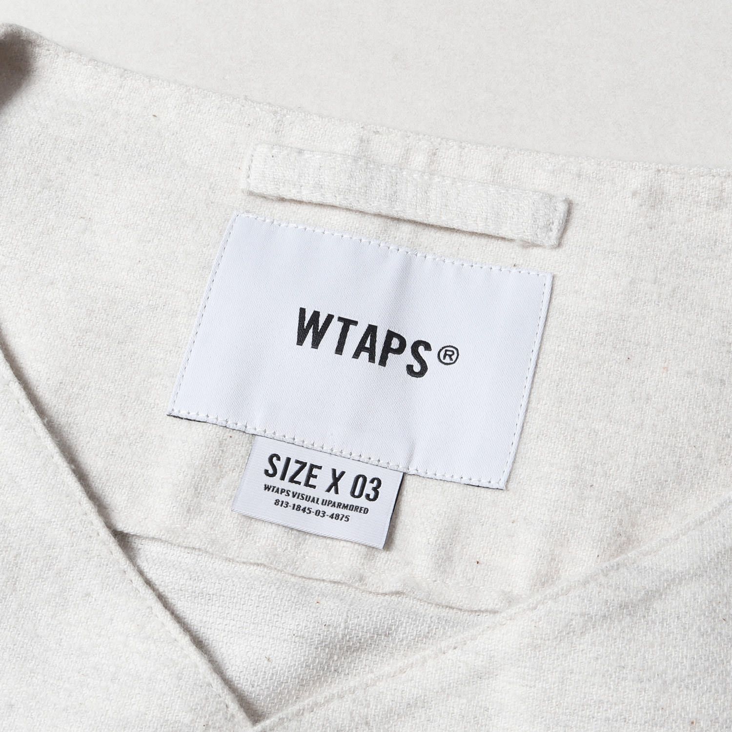 美品 WTAPS ダブルタップス シャツ ワッペンロゴ フランネル ベース