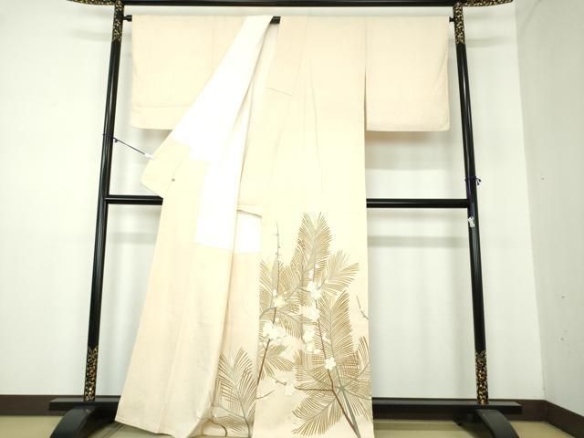 平和屋着物●豪華色留袖 刺繍 梅松文 金彩 阪急百貨店扱い 正絹 DAAY1503ps