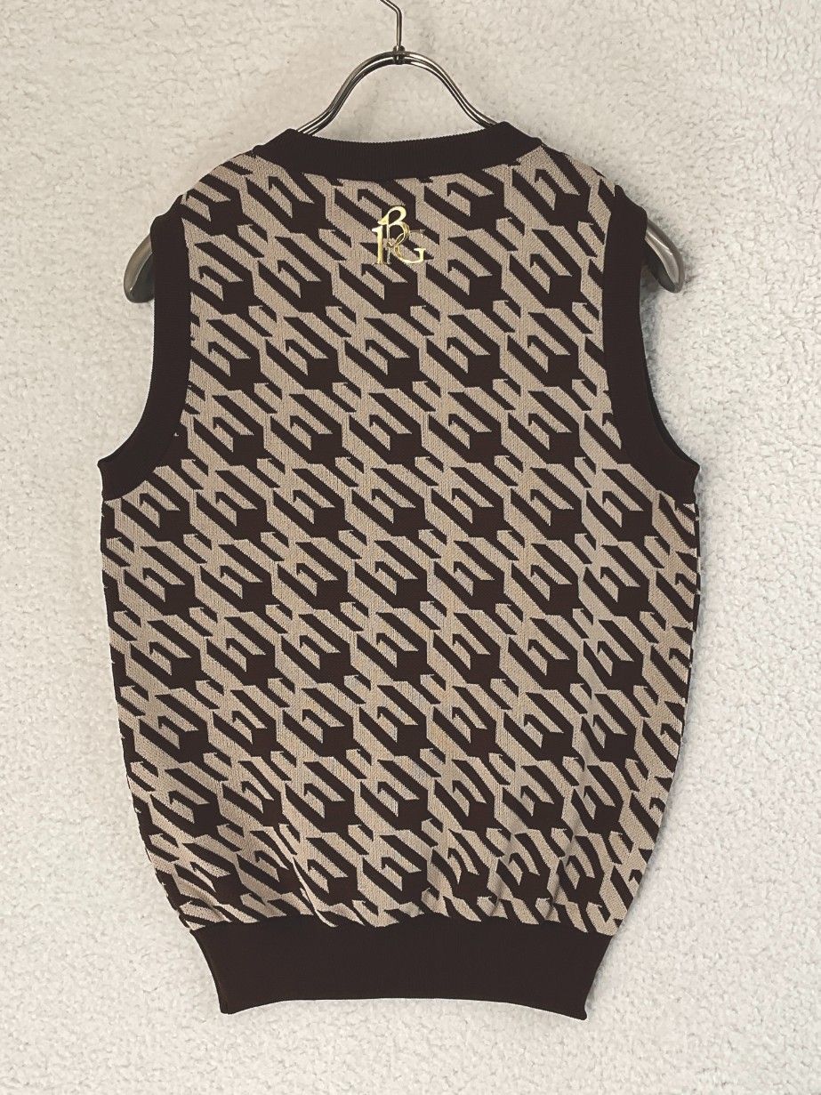 未使用品】1piu1uguale3 GOLF×戸賀敬城 ニットベスト サイズ3