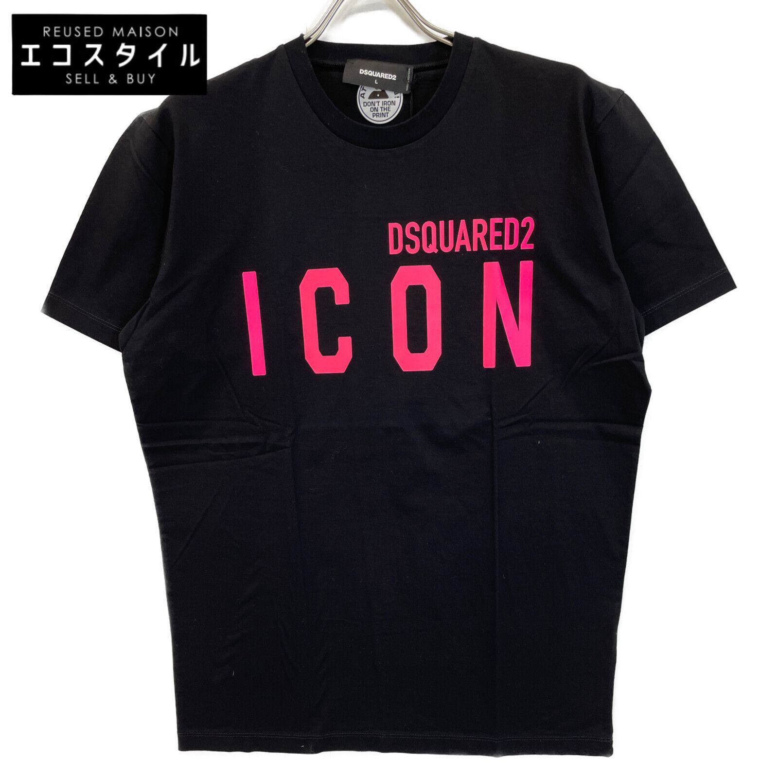 DSQUARED2 ディースクエアード 新品未使用 S79GC0068 23年 ICON(ピンク)クルーネックカットソー L