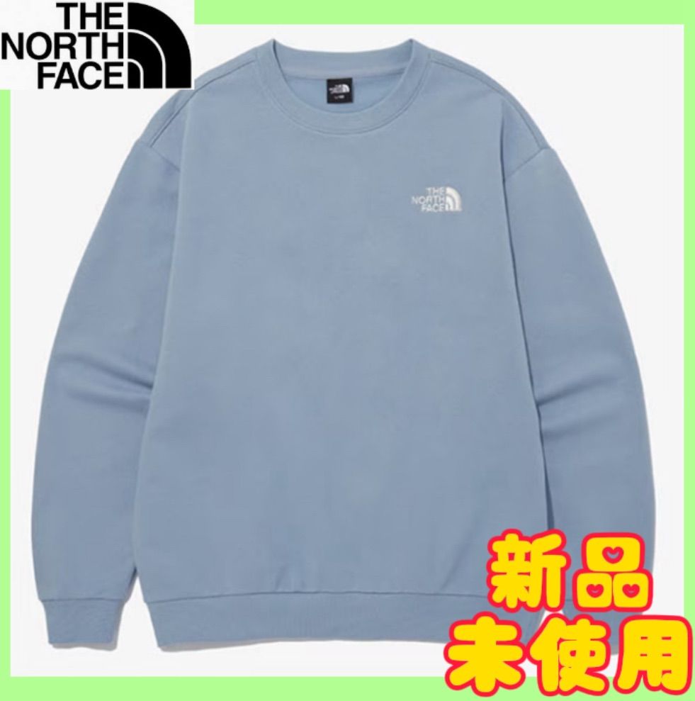 THE NORTH FACE ESSENTIAL EX SWEATSHIRTS POWDER_BLUE トレーナー