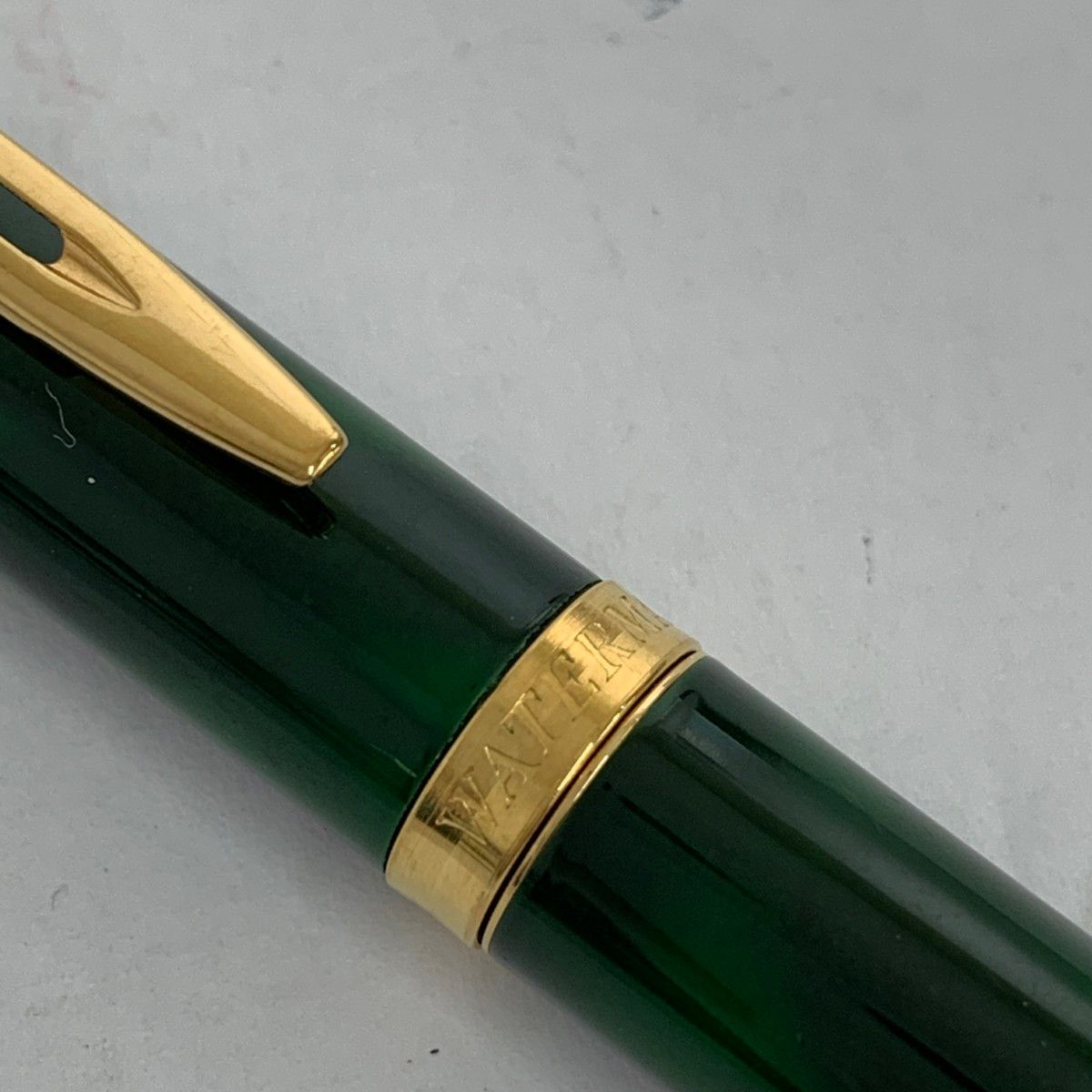 WATERMAN ウォーターマン 18K刻印 万年筆 グリーン ユニセックス 文具