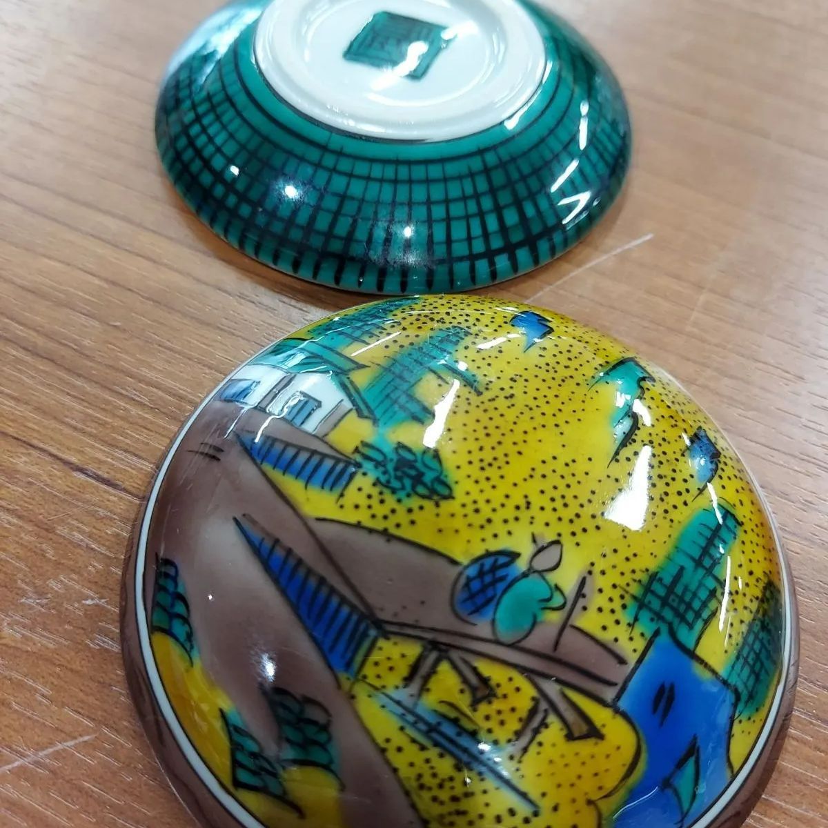 九谷焼　香合 九谷焼 河上龍三氏作 香合 一品作 | つちや陶器店