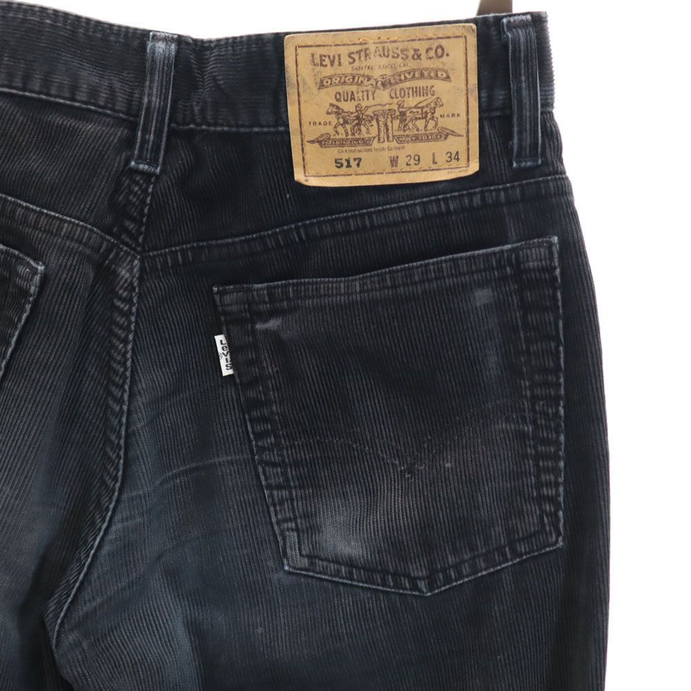 リーバイス 90s 日本製 517 コーデュロイパンツ W29 黒 Levi
