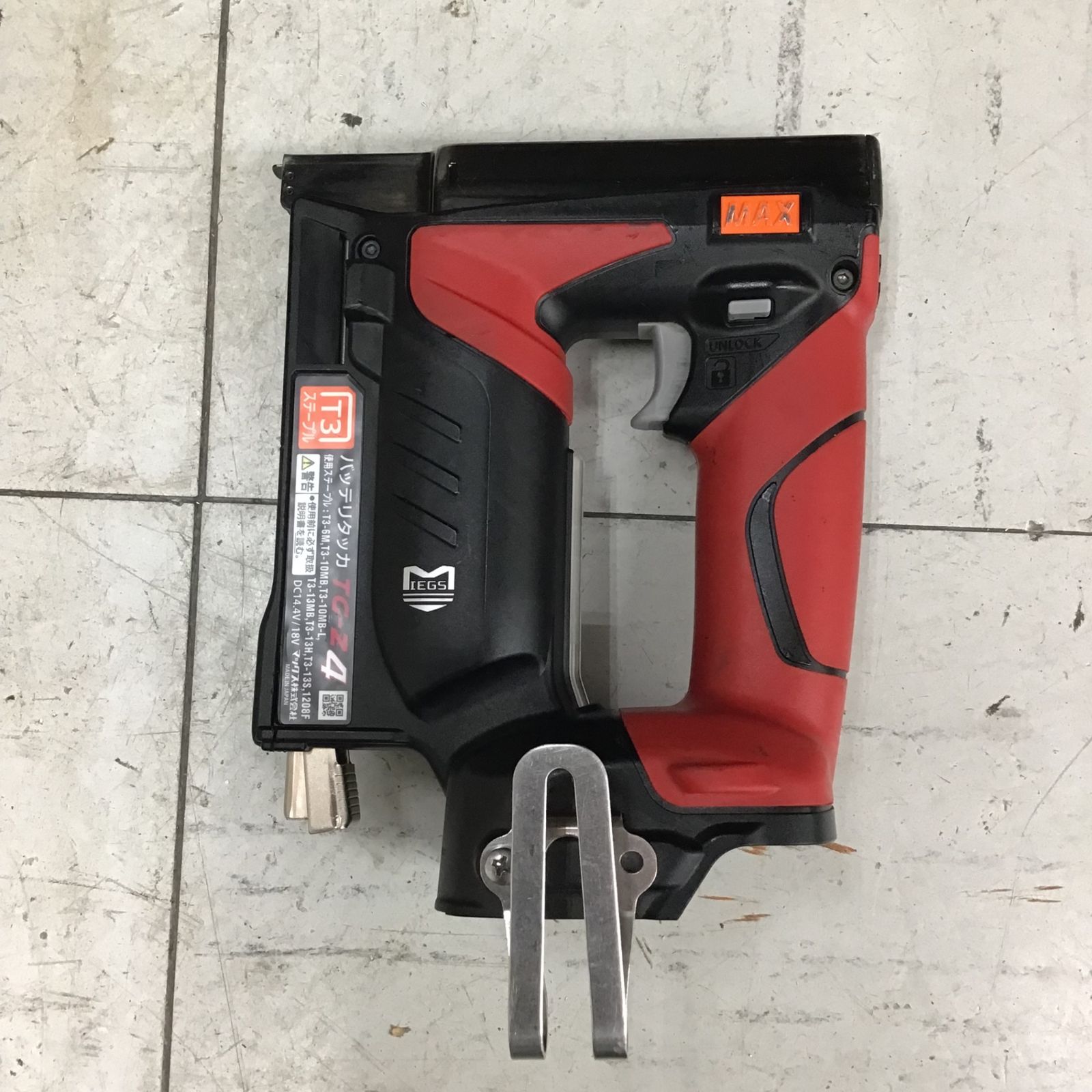 MAX 充電式タッカ TG-ZB2 本体のみ ケース無（マックス/MAX