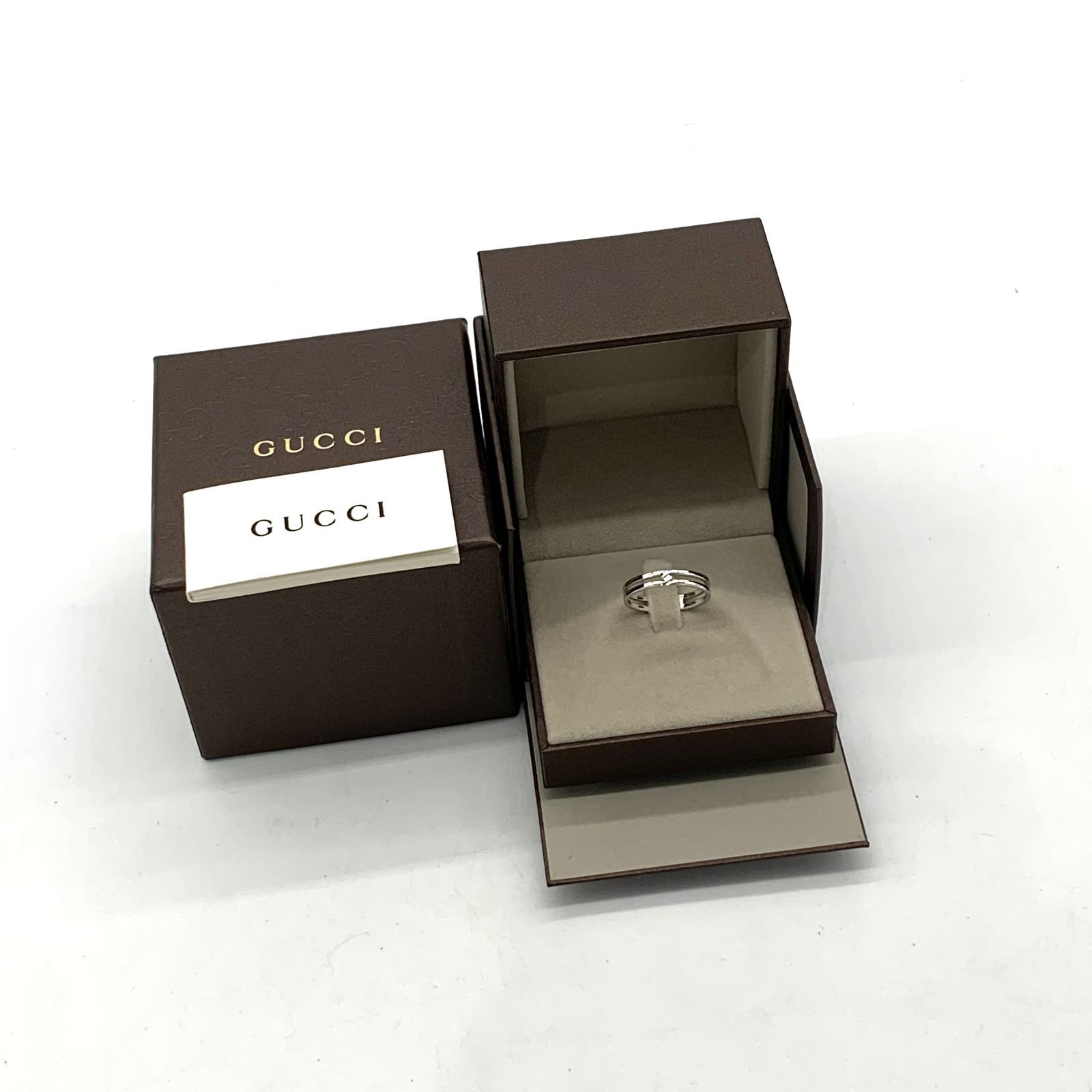 ▽【Bランク】GUCCI/グッチ インフィニティ リング K18 Au750 17号