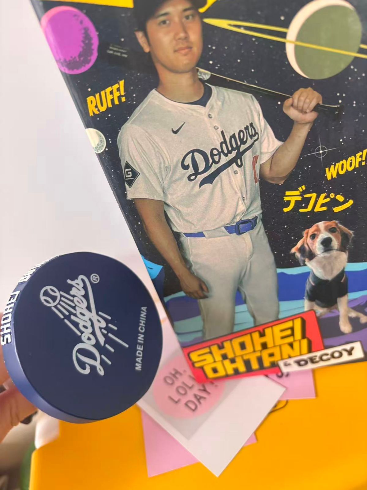 【球場限定】8/28スタジアム限定 大谷翔平&デコピン ボブルヘッド ドジャース MS】超レア！ゴールド限定版 大谷翔平 デコピン 8月28日