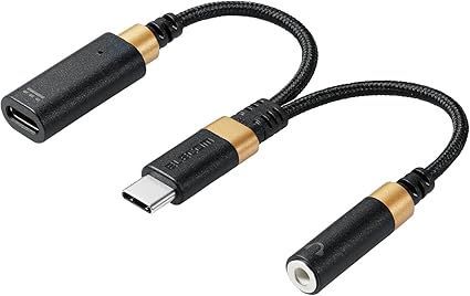 【在庫処分】エレコム オーディオアダプタ USB-C u0026 3.5mm DAC搭載 ハイレゾ対応 【 充電/音楽/通話 】 USB Power Delivery対応 高耐久 ブラック iPhone15シリーズ非対応 MPA-C35CSDPDBK