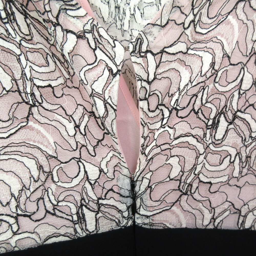 フラワーレースドッキング 半袖