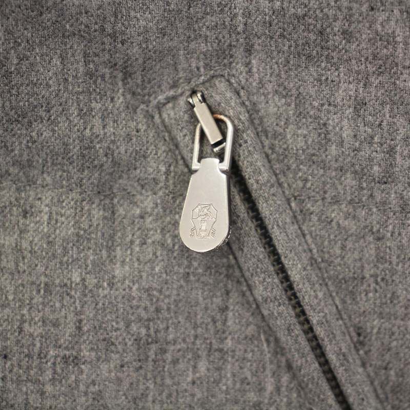 BRUNELLO CUCINELLI グレー カシミヤ ベスト BRUNELLO CUCINELLI 46