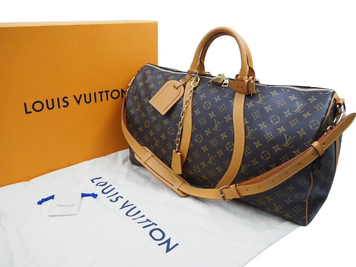 極美品 LOUIS VUITTON ルイ ヴィトン キーポルバンドリエール50