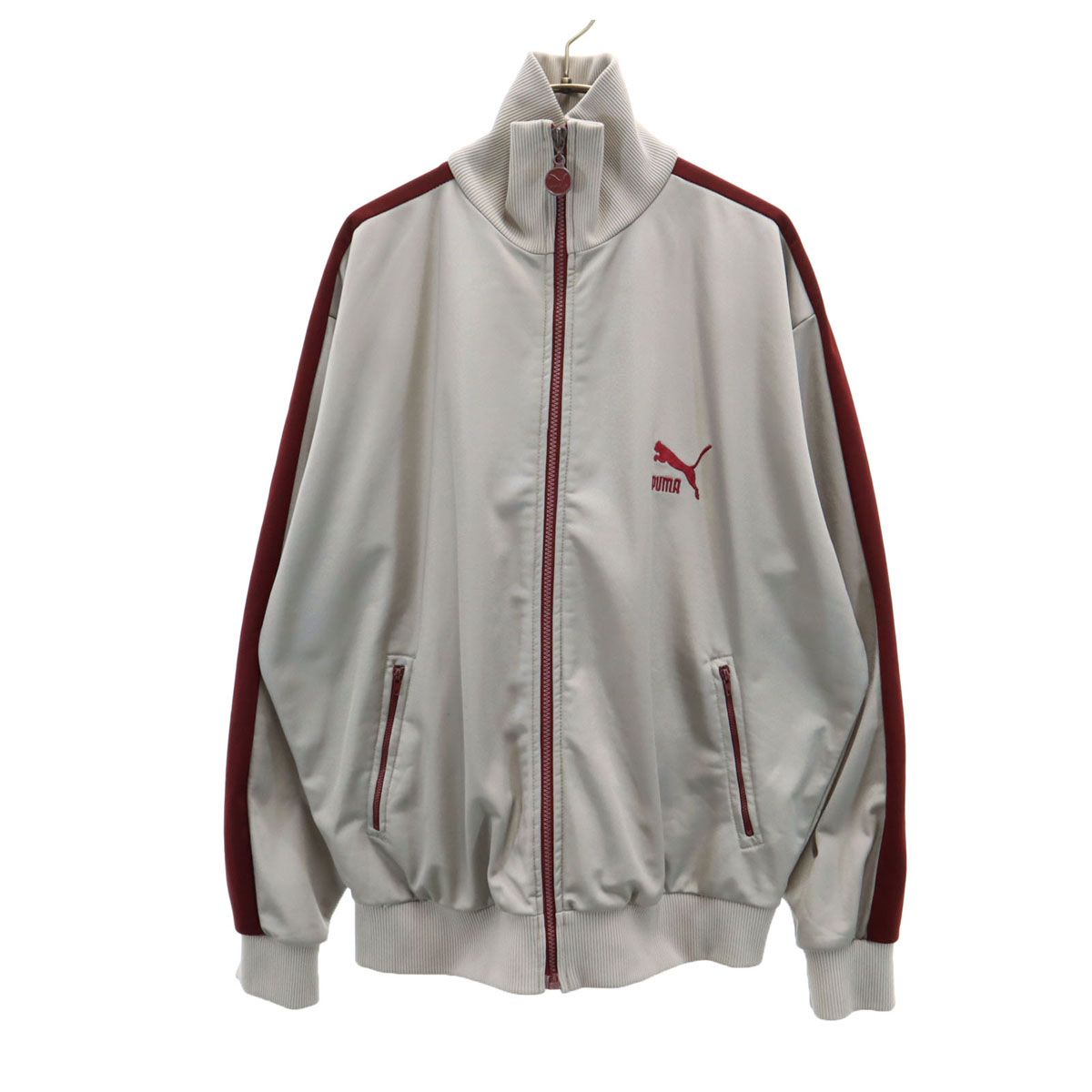 PUMA プーマ 80s オールド トラックジャケット XL グレー ジャージ メンズ 古着
