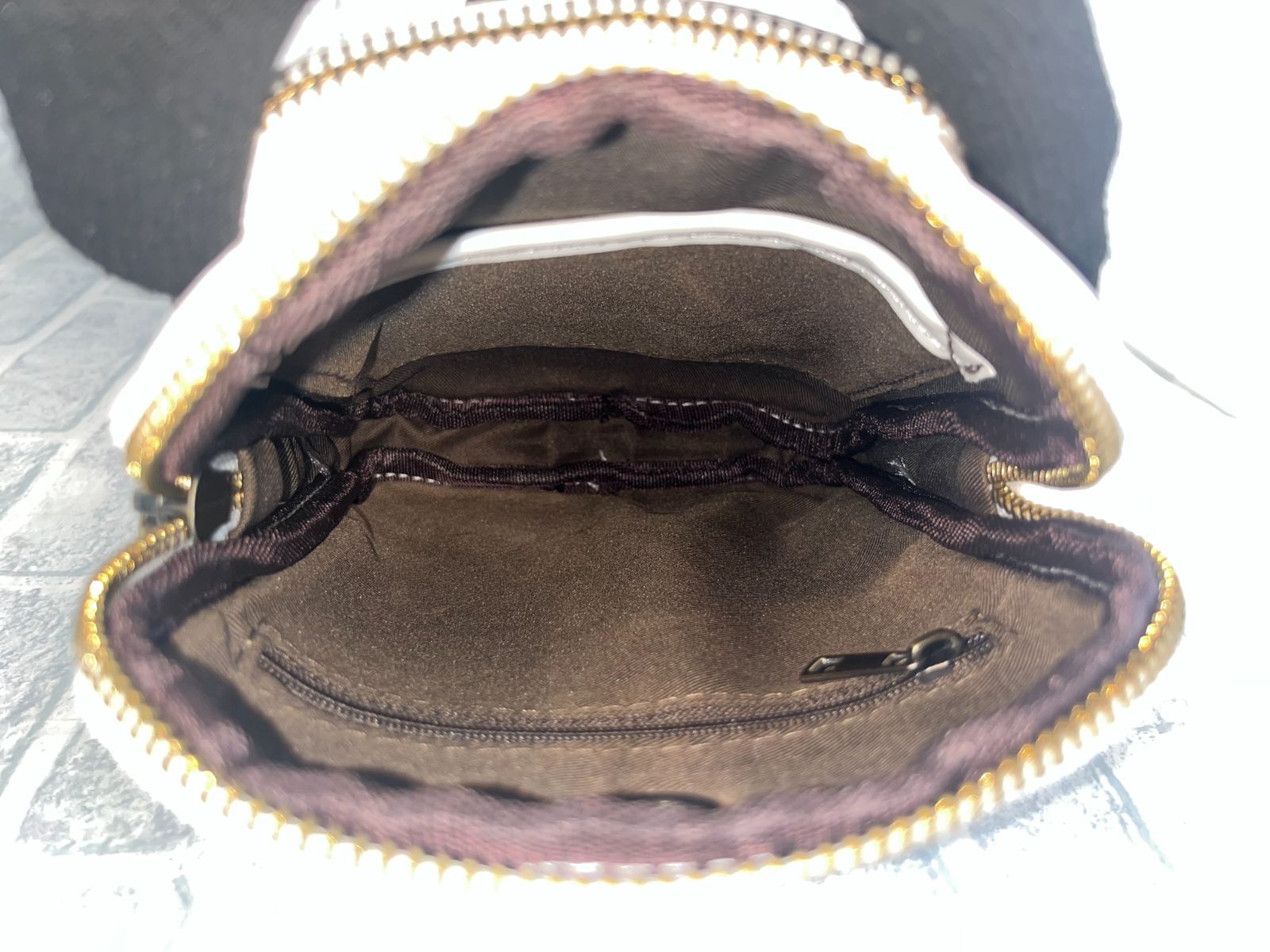 Wファスナー型 牛本革