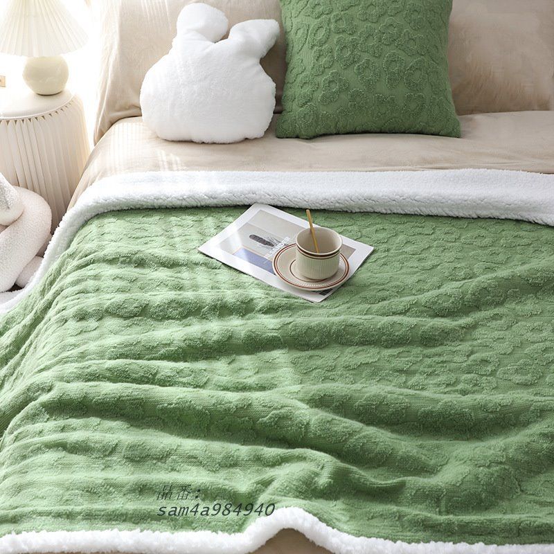 フラワーブランケット秋冬加絨毯厚手保温ブランケットリビングソファブランケット寝室レジャーブランケット am4a984940