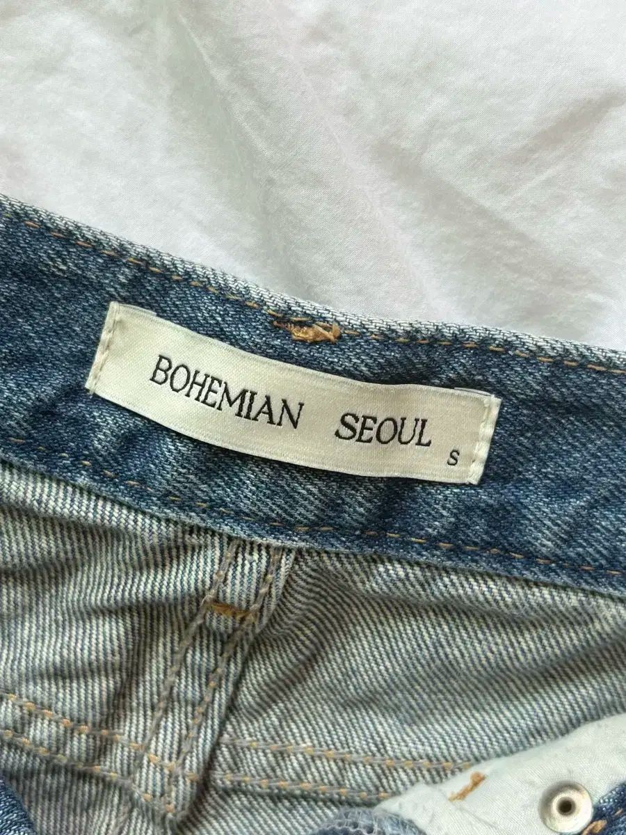 BOHEMSEO(ボヘミアンソウル) 22s ダメージ ウォッシュ デニム ショート