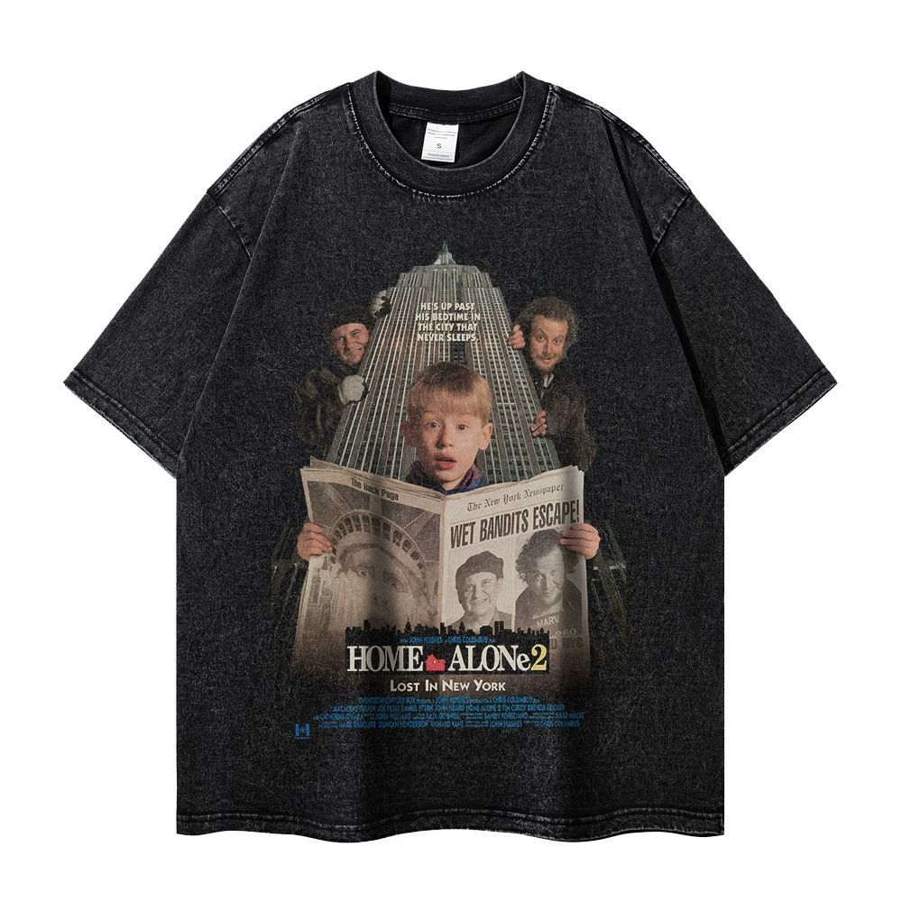 ホームアローンTシャツ　古着 ホームアローン ムービーtシャツ XL 両面プリント 古着 映画