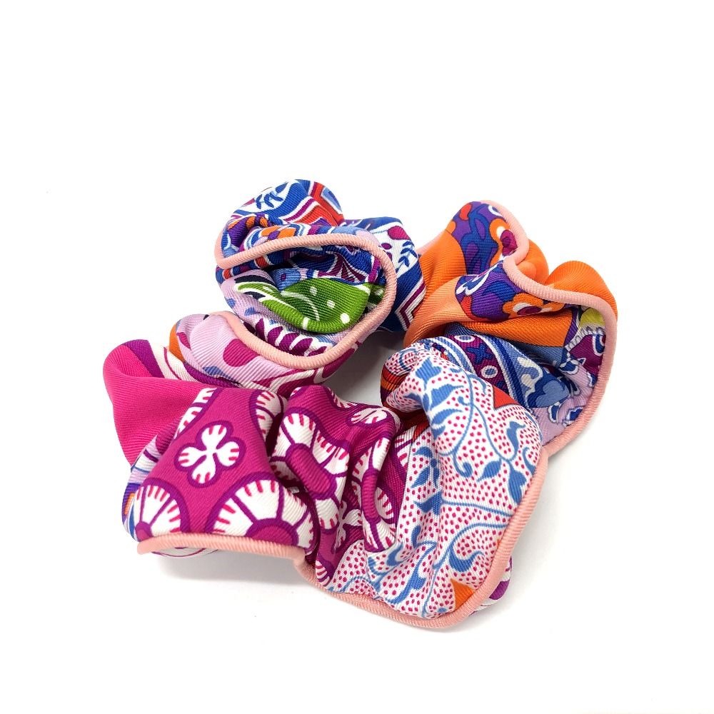 エルメス シュシュ クラウディア Claudia シルク HERMES ヘアゴム ヘア