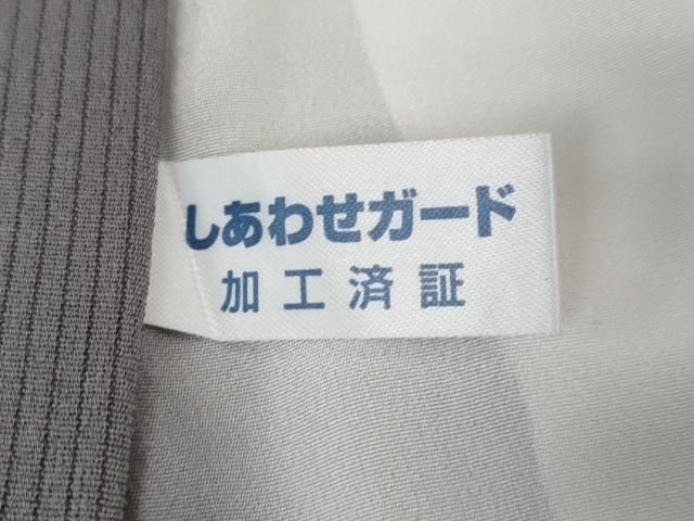 縞 薄鼠色地
