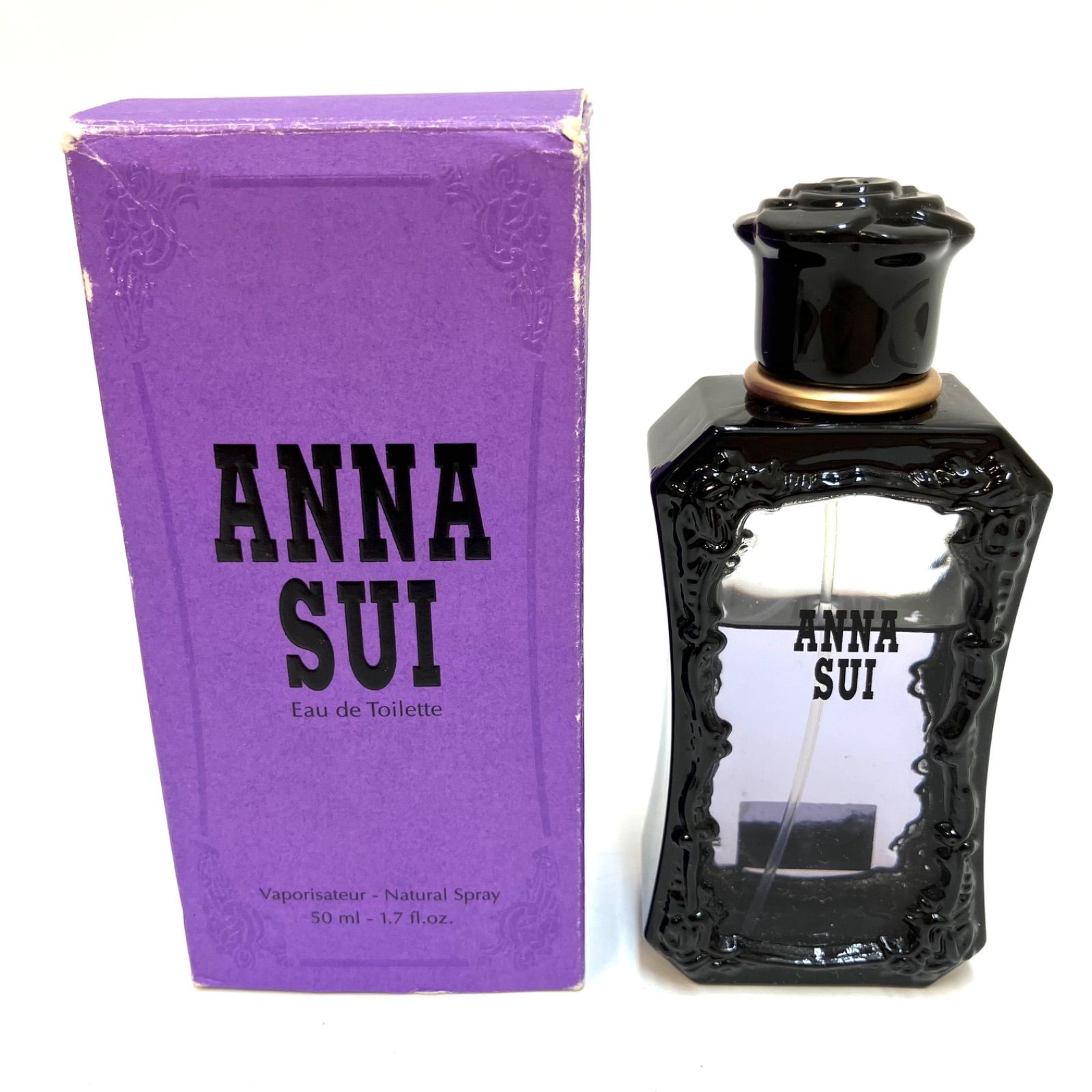 ANNA SUI＊アナスイ 香水 オードトワレ 50ml 黒 紫 ボトルおしゃれ @ - メルカリ