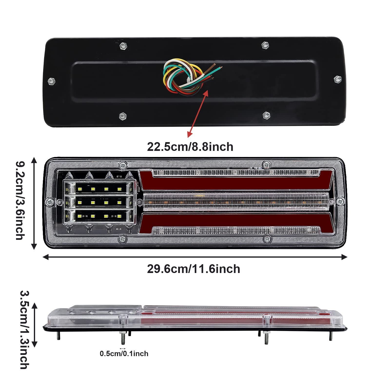 在庫処分】X-STYLE トラック テールランプ 24V LED 3色 常時点灯