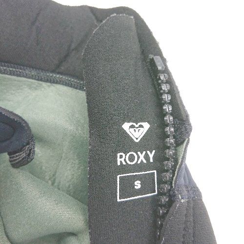 Θ Roxy ロキシー ブランドロゴ 長袖 ウエットスーツ サイズS ブラック系 レディース E